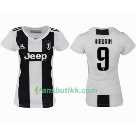 Fotballdrakt Juventus HIGUAIN 9 Dame Hjemmetrøye 2018-2019 Kortermet
